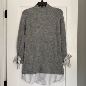 Gray sweater dress